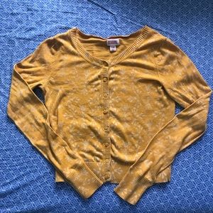 Target Mossimo Mustard Yellow Cardi